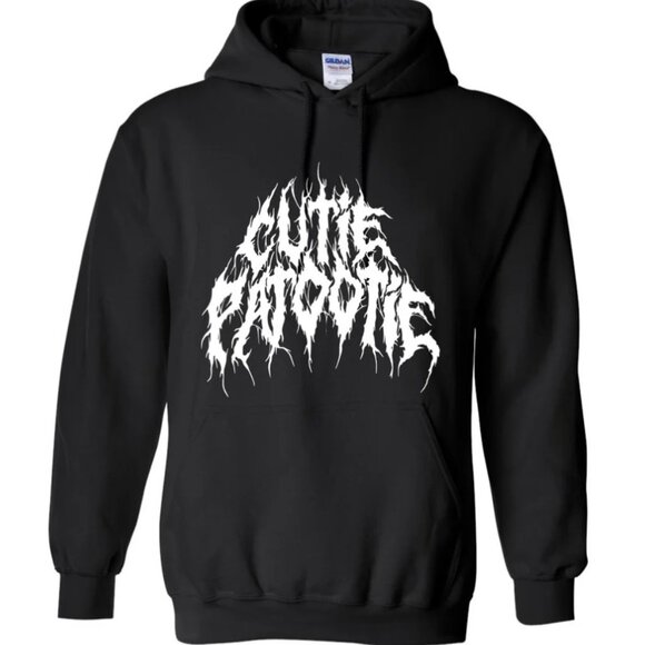 Cutie Patootie Unisex Hoodie in Metal Lettering - Picture 1 of 1